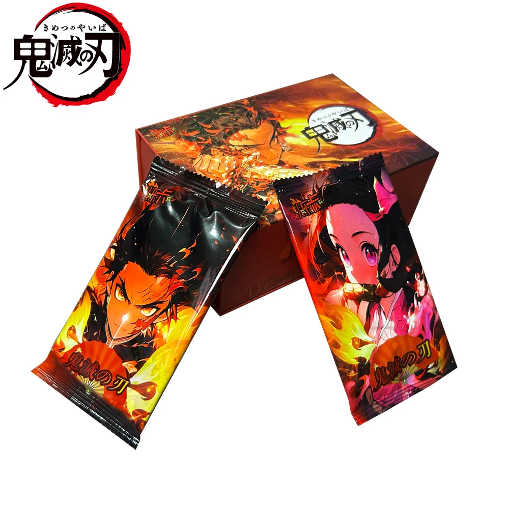 Demon Slayer Collection Card TCG Anime Booster Pack Box PKamado NezAuko Rare Card scacchiera bambini gioco di compleanno regalo