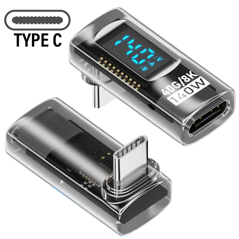 Type C Male to USB-C Female 140W Digital Display Stereo Adapter Connector For iPhone 16 Pro MAX 16Plus USB Type C Converters