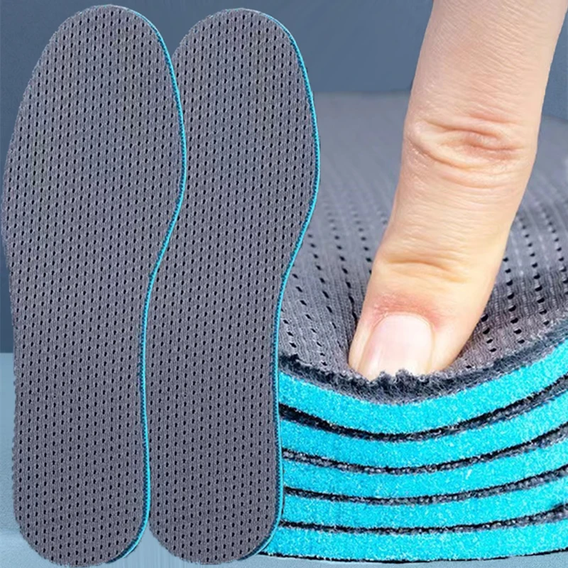 Soft Sport Insoles Breathable Shoe Pads Sweat-absorbent Deodorant Cushion Arch Support Running Insoles For Men WomenFoot Insole