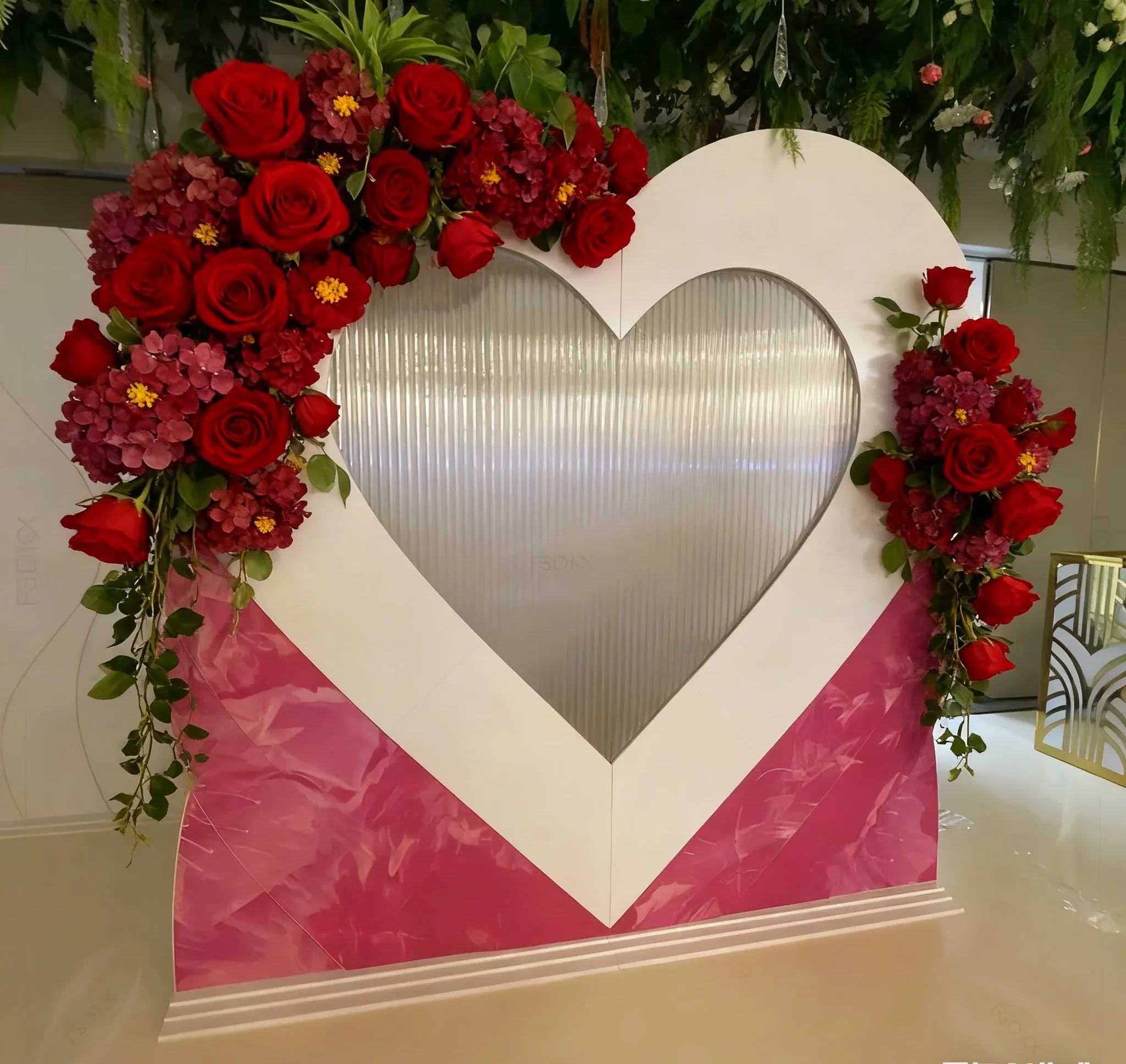 

OEM Factory Customized Acrylic Wedding Backdrop Party Supplies Event Stage Decoration