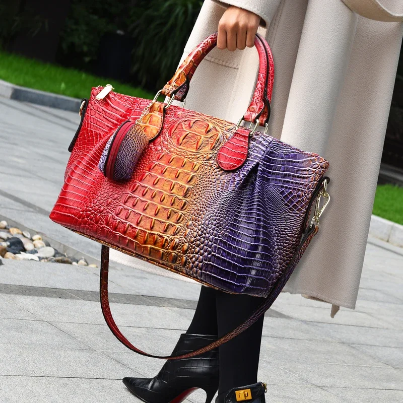 

Stylish Solid Color Paris Designer Crossbody Bag - Minimalist Vintage Leather Tote For Women Luxury Commuter Large Capacity