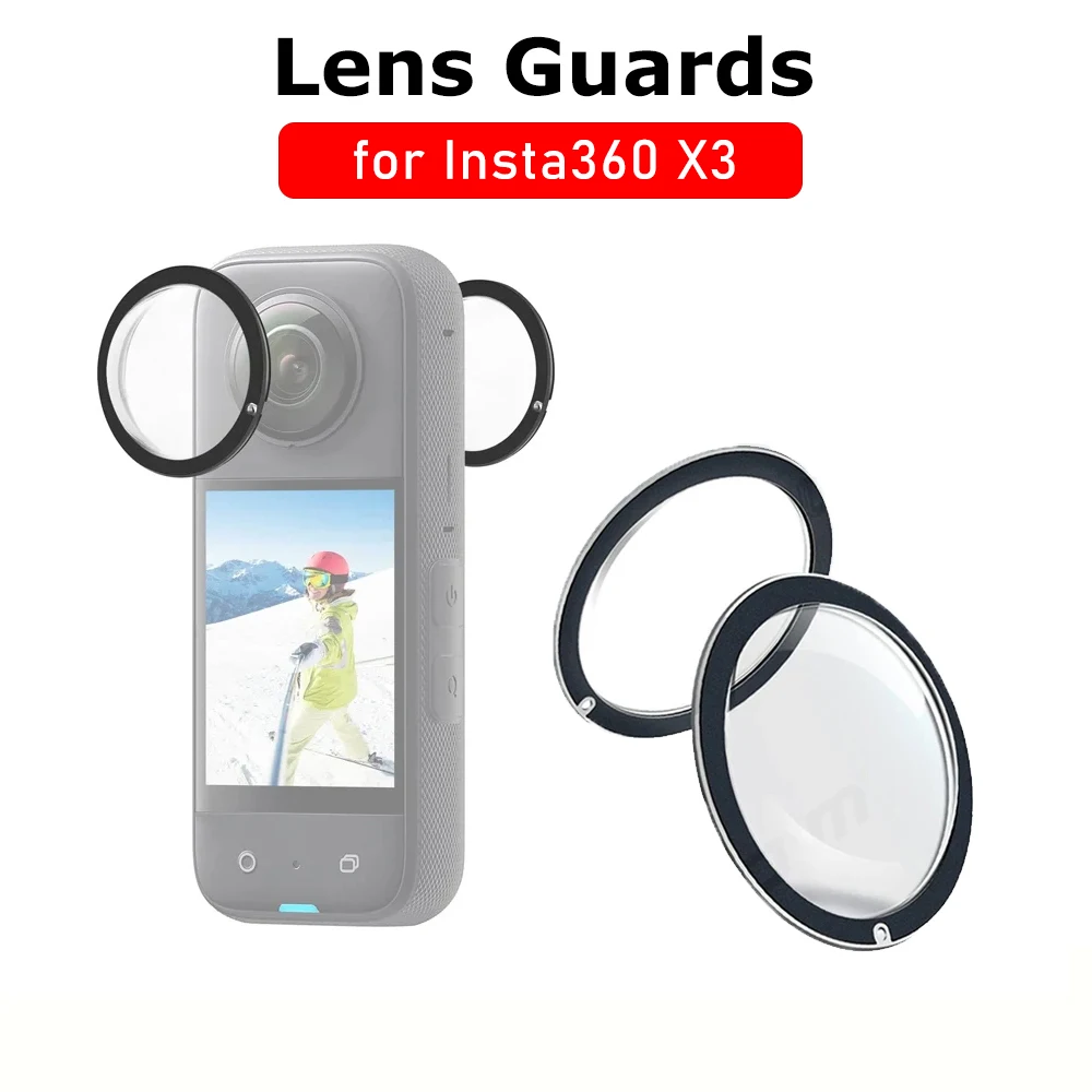 Lens Guards for Insta360 X3 Anti-Scratch Premiun Lens Protector Cap for Insta 360 X3 Camera Sticky Protective Guard Accessories