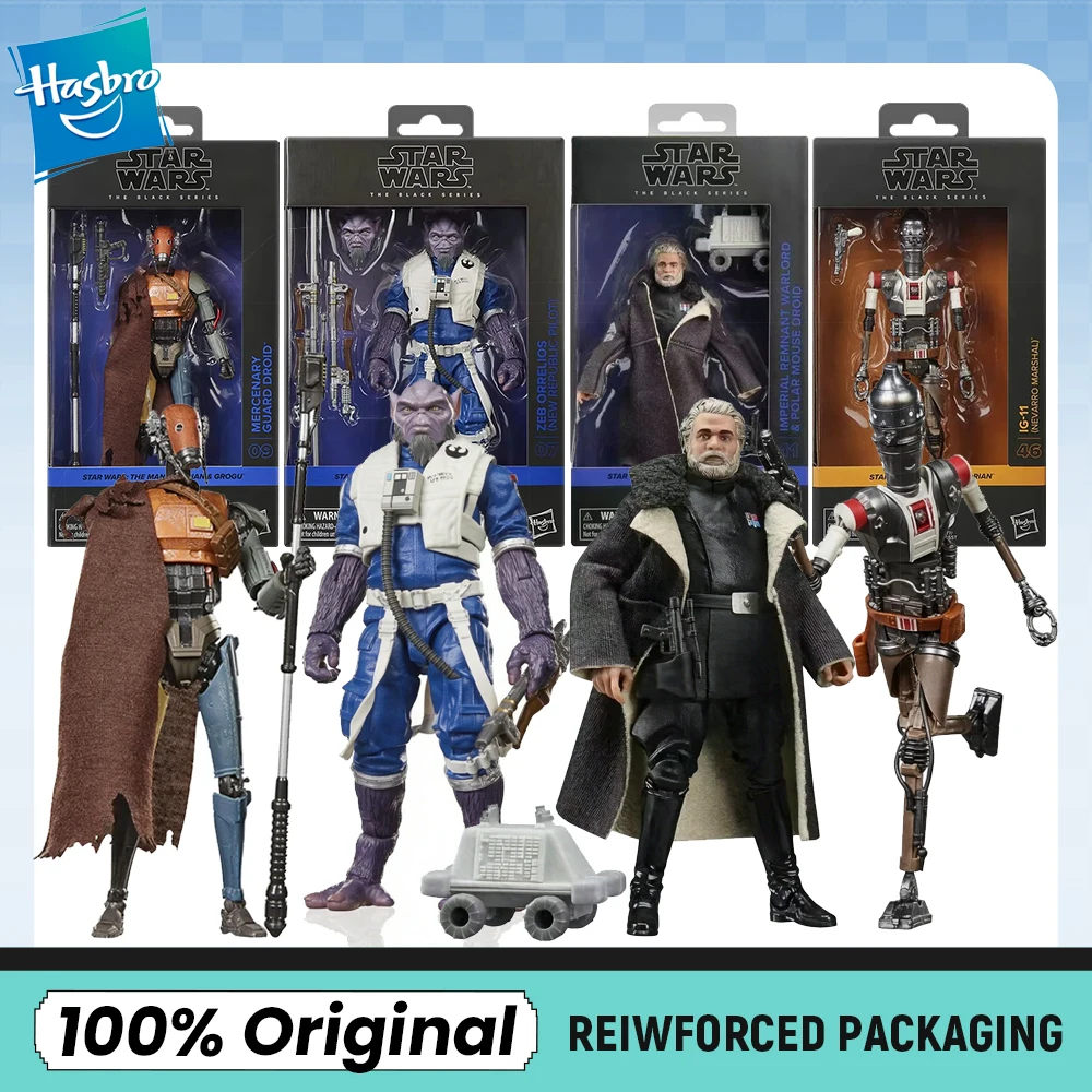 disponibile-action-figure-hasbro-star-wars-zeb-orrelios-guard-droid-imperiale-remnant-warlord-polar-mouse-droid-ig‑11-modello-da-collezione