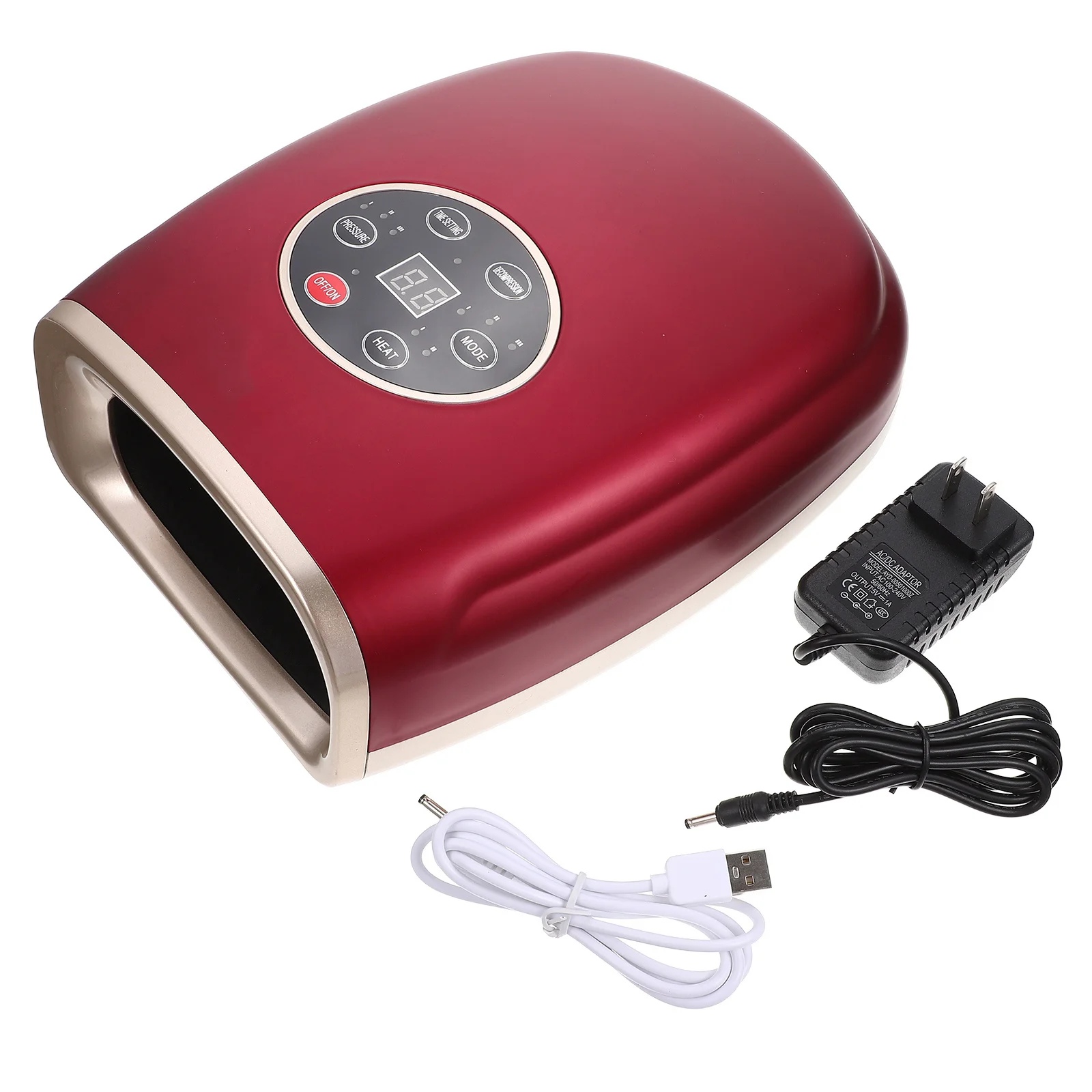 

1Set Electric Hand Massager High-Grade Plastic Compact Ergonomic Design for Wrist Palm Pain Relief Adjustable Modes Portable