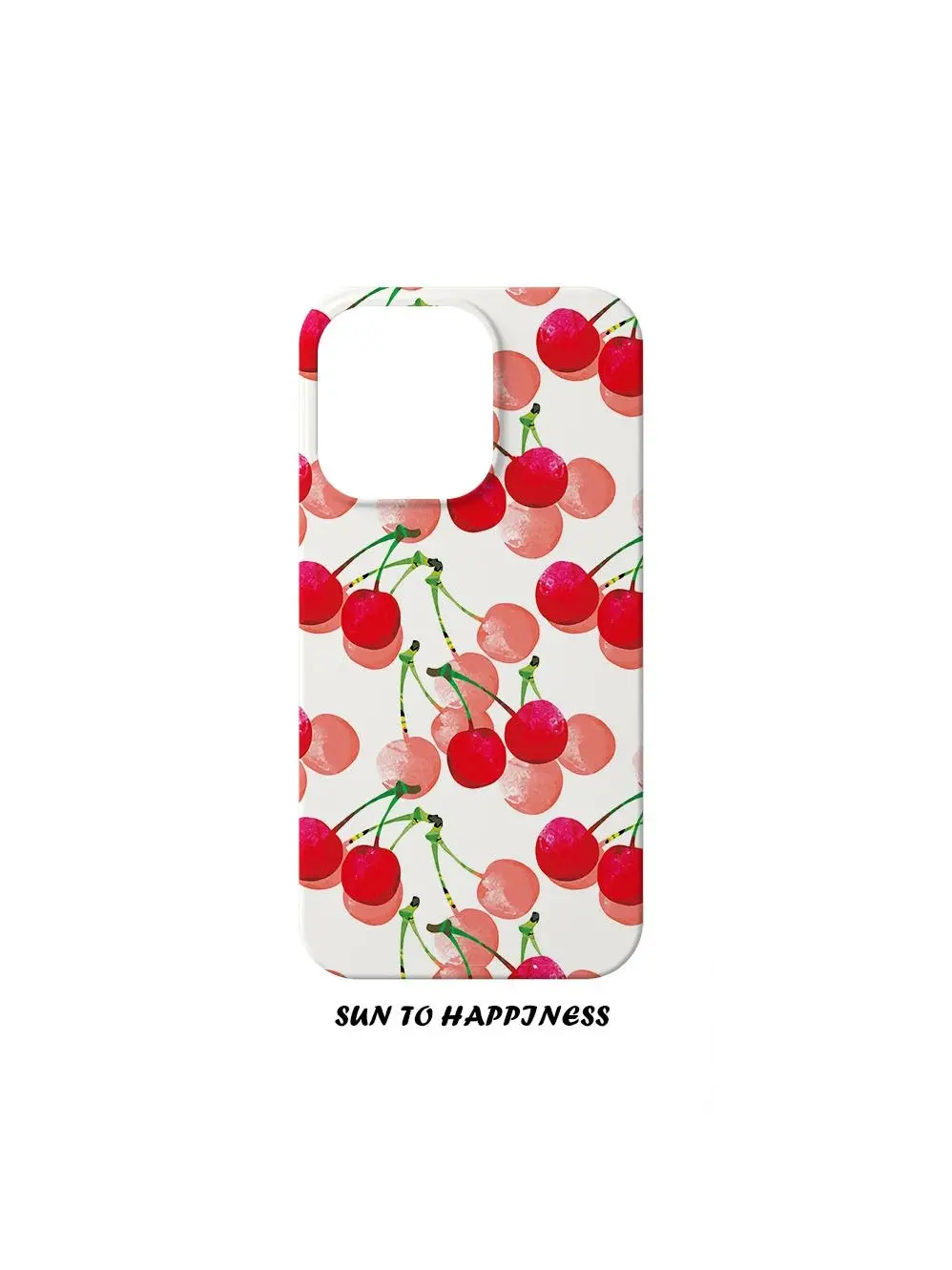 

Корейский чехол для телефона Ins Summer с полным экраном Cherries для iPhone 16, 15, 14, 13 Pro Max 12, 11, задняя крышка