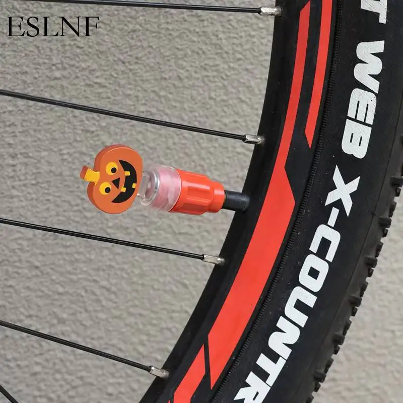 

Bicycle Dual Sensing Of Light And Vibration Halloween Pumpkin Cycling Light Tyre Valve Light Bike Motorbicycle Wheel Tire Light