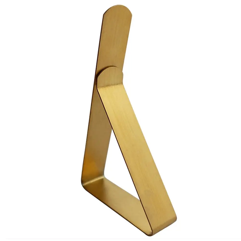 

6pcs Tablecloth Clips Stainless Steel Holders Creative Triangle Design Smooth Fits Most Tables Home Restaurant Weddings