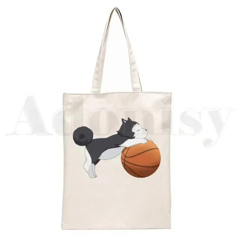 حقيبة تسوق أنيمي كوروكو نو سلة ، قماش بيئي ، متسوق قطن ، حقيبة حمل ، تسوق ، قابلة لإعادة الاستخدام