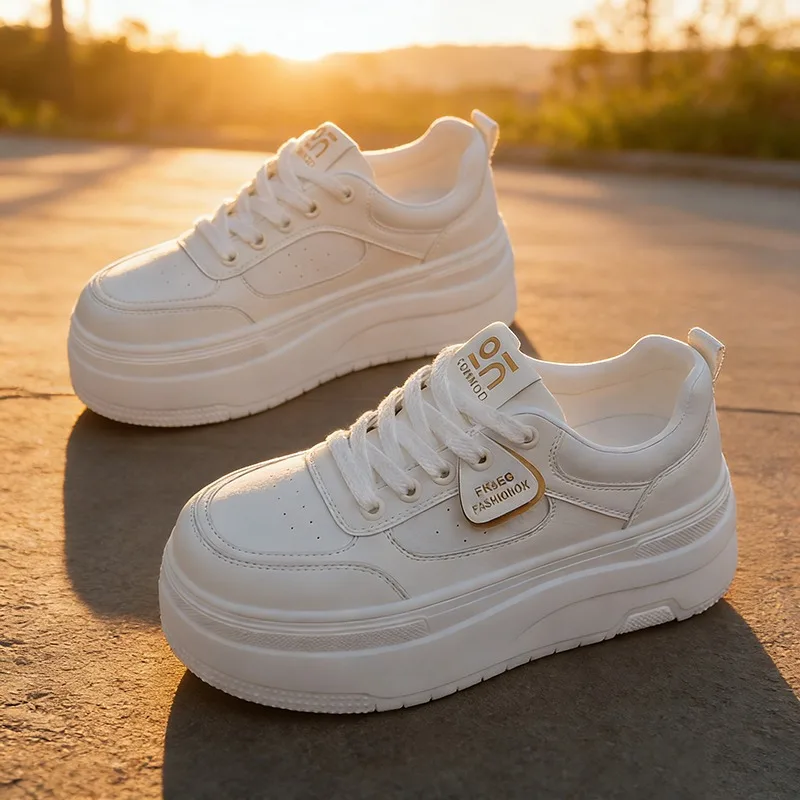 

Women's Casual Sneakers, Thick Sole with Height Increase, Non-slip and Wear-resistant, Suitable for Outdoor Hiking and Travel