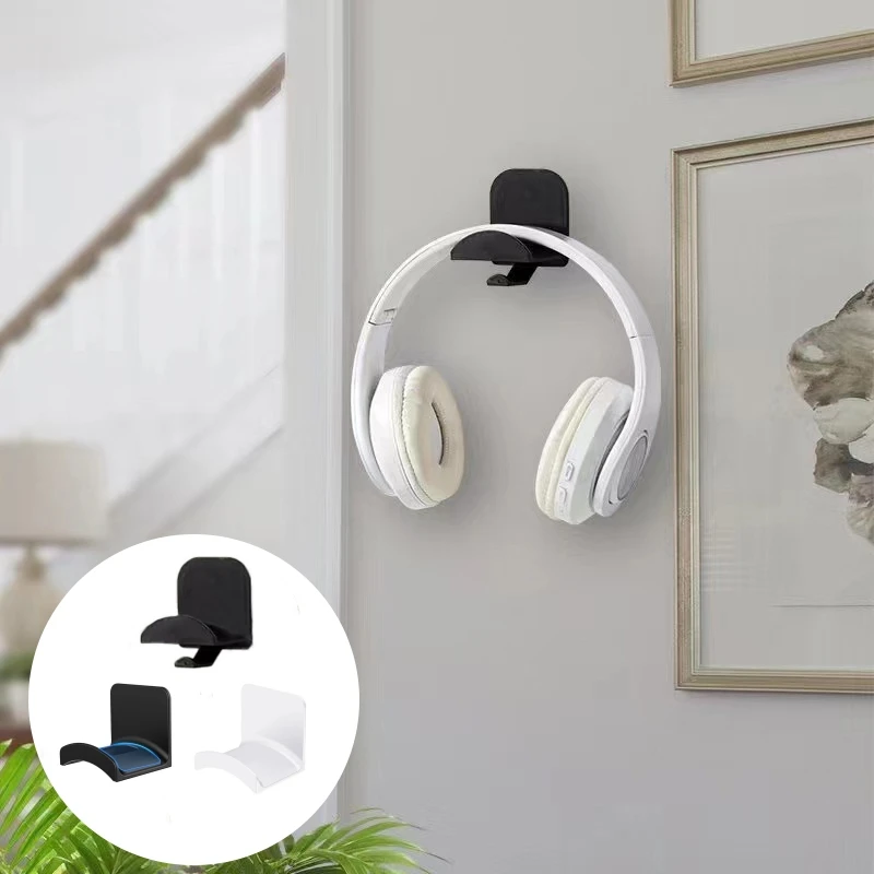 Hoofdtelefoon Standaard Adhensive Muur-Gemonteerde Headset Houder Zonder Ponsen Opberghaak Slaapzaal Desktop Display Rack Opslag Rack