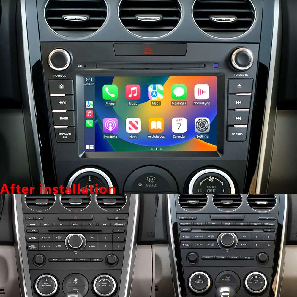 

CHSTEK Car Radio For Mazda CX-7 CX7 CX 7 2009 2010 2011 2012 2013 2014 Android 13 Carplay Navigation WIFI 4G Multimedia Player