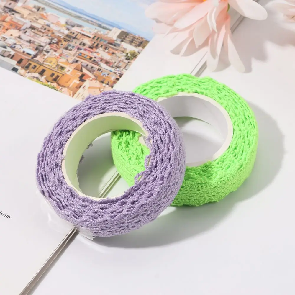 2Yards/pc Wedding Decor Self-adhesive DIY Craft Lace Tapes Sticker Cloth Tape Trimming Ribbon Lace Fabric Trim