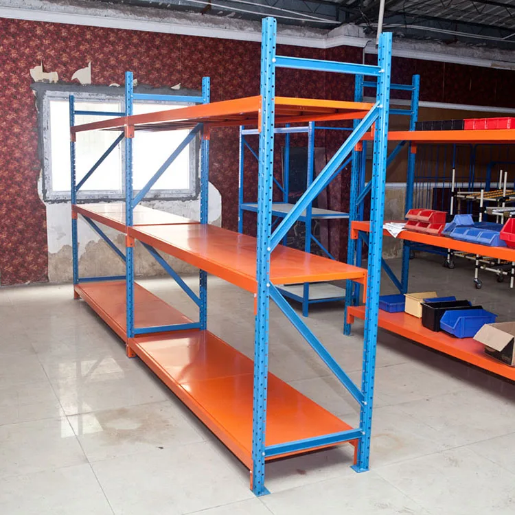 For Q235B Metal Warehouse Rack Medium Duty Storage Shelf