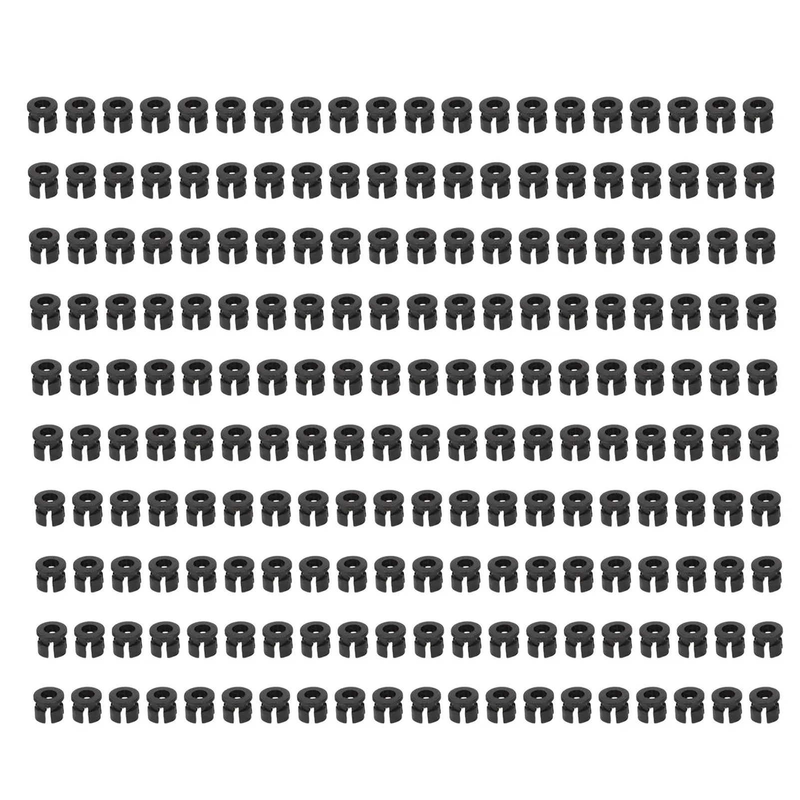 200Pcs LED Holder Plastic Flat Buckle Light Emitting Diode Mount for Indicator DIY Experiment 0.1in