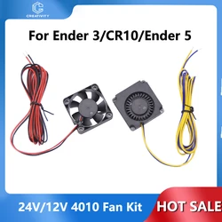 3D Printer Cooling Fan 24V/12V Blower Turbo 4010 Axial fan Quiet 3D Printer Parts Ender 3 CR10 Ender 5 Full Hotend kit