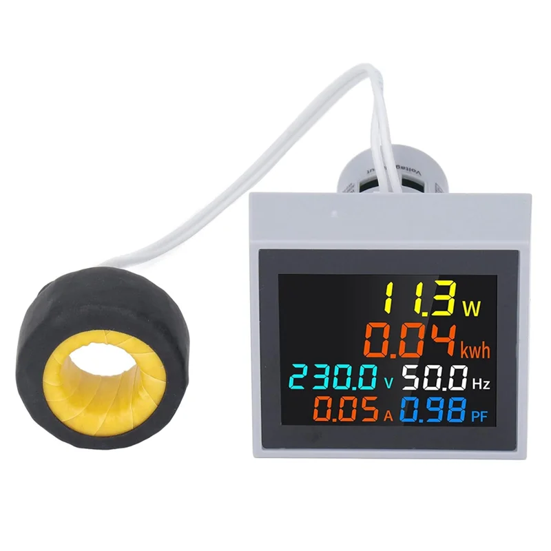 Misuratore digitale multifunzione 6 in 1 Monitor di frequenza di potenza di tensione CA per uso domestico SPM004-[Qahk]