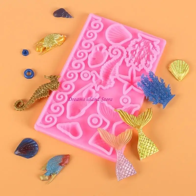 Turtle-Starfish-Fondant Mold for Homemade-Baking DIY Cake-Decorating Baking Mold HX6C