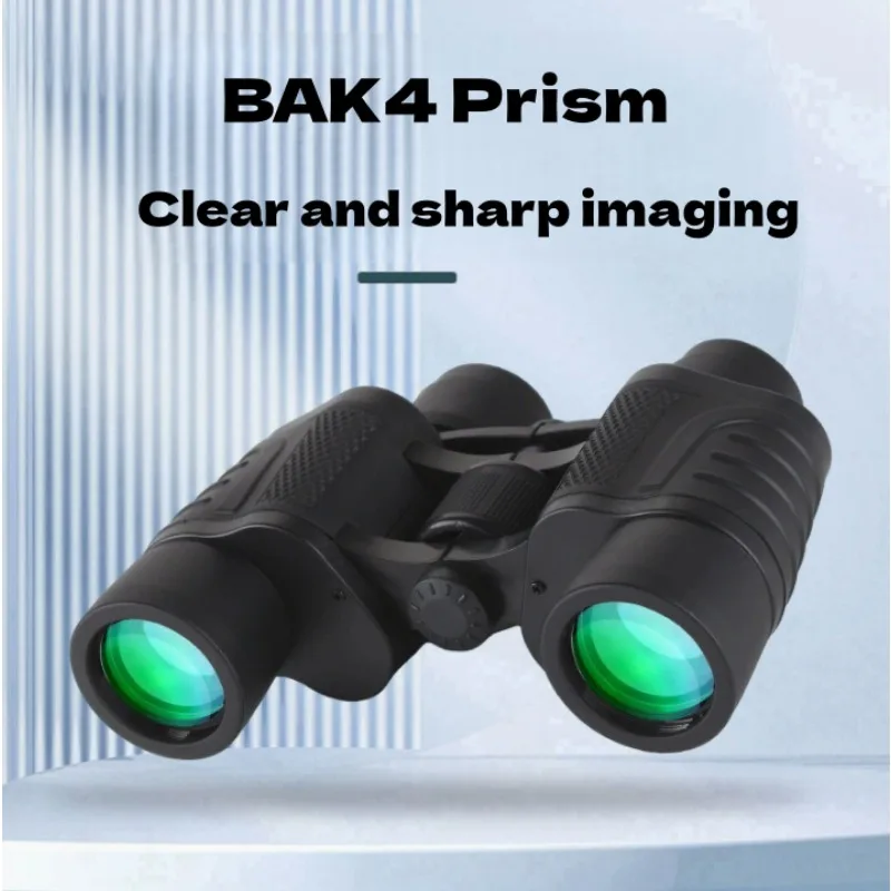 High-Power HD Binoculars 80X80 Low-Light Night  Green Coating Portable Binoculars Telescope for Outdoor Bird Watching