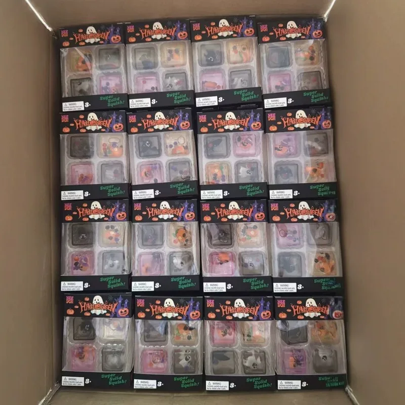 Halloween-Weihnachts-Needoh Squishy Fidget-Spielzeug, 4er-Pack Maltzucker Langsam Aufsteigendes Quetschspielzeug, Stressabbau-Geschenk für Kinder und Erwachsene – Detail 4