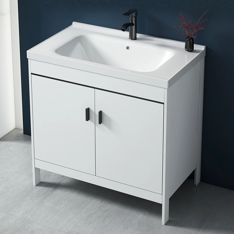 Floor standing washbasin cabinet combination washbasin balcony integrated bathroom washbasin sink bathroom cabinet