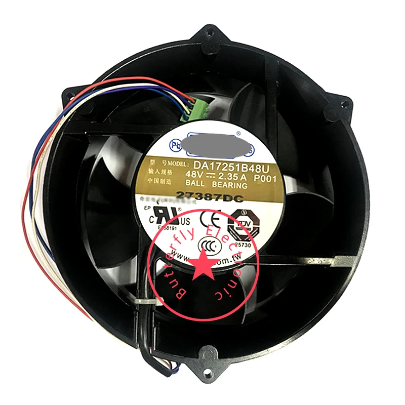 BRAND NEW ORIGINAL DA17251B48U DC48V 2.35A 4WIRES INVERTER 17cm 17251 cooling fan cooler