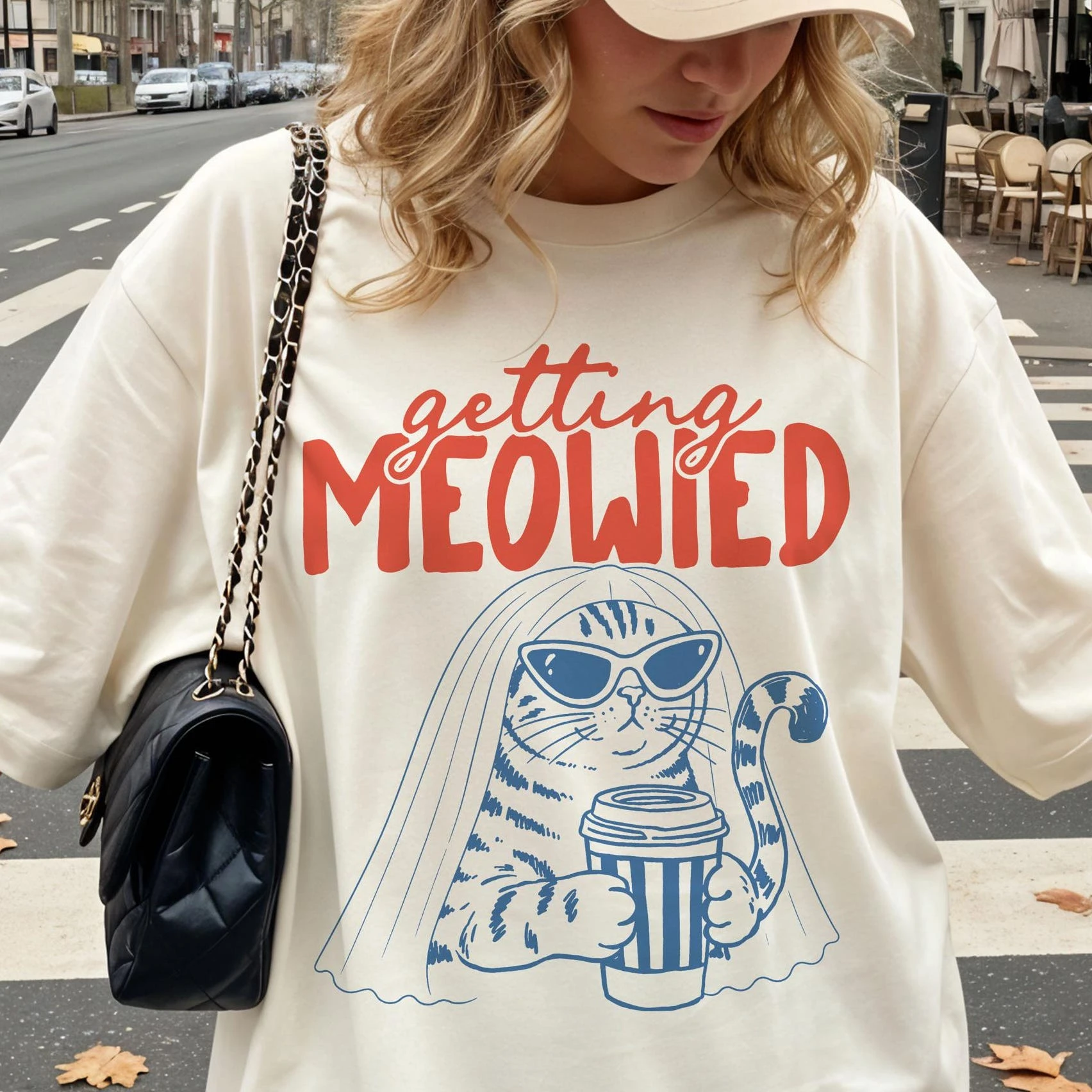 Getting Meowied Shirt, Funny Cat Bride Tee, Cat Wedding Shirt, Bachelorette Cat Lover Gift, Bridal Shower Cat Graphic Tee