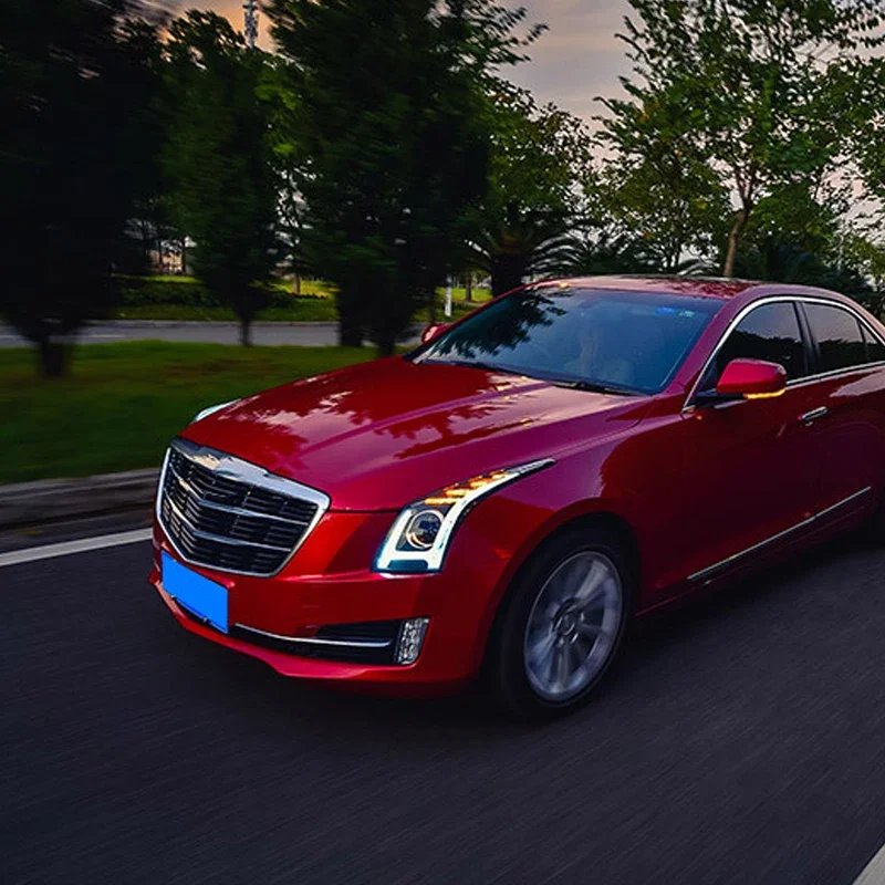 Car Styling for Cadillac ATSL 2014-2019 Headlights New ATSL LED Headlight LED DRL Head Lamp LED Low Beam High Beam Accessories