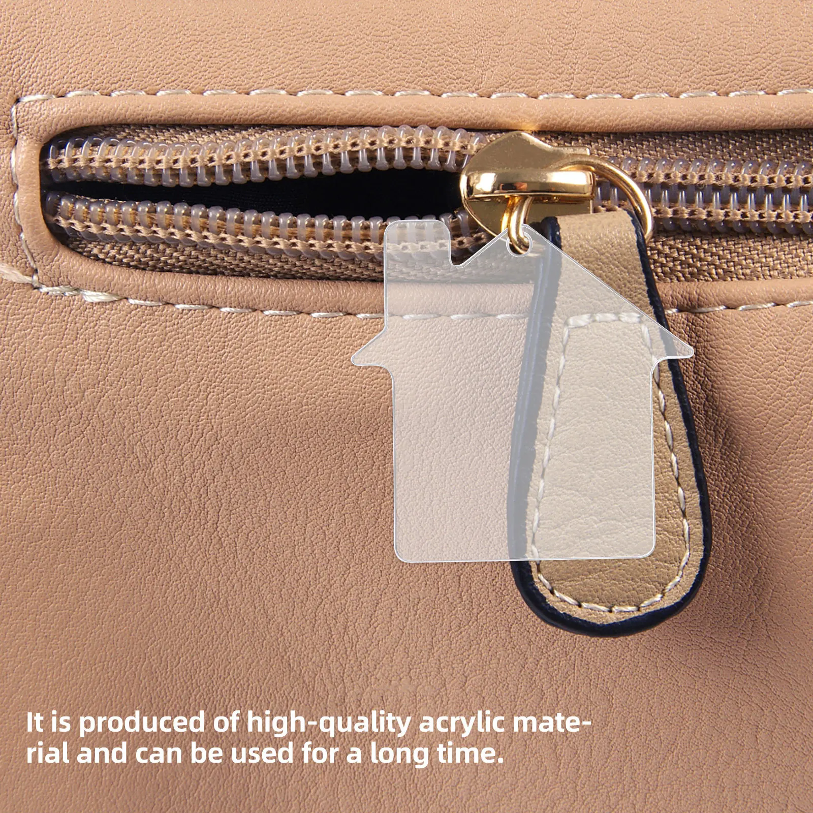 

10Pcs Blank Acrylic Keychain Pendants Clear Style Discs for DIY Jewelry Making Gift for Craft Lovers DIY Accessories