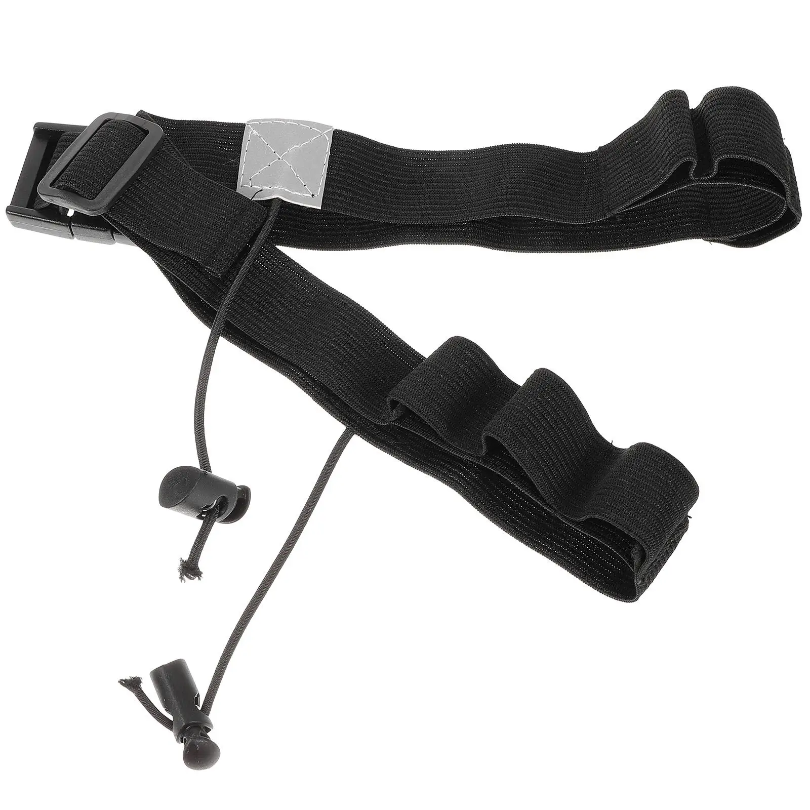Black Sports Number Plate Elastic Belt Marathon Running Competition Straps Waistb Adjustable Reusable Mini
