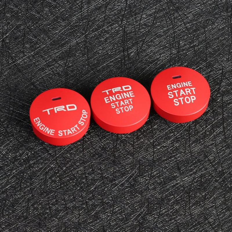 1PCS ABS Red Car Engine Start Stop Switch Cover New Ignition Button For Lexus RX NX UX CT ES Automobile Interior Accessories