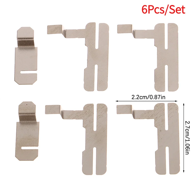6Pcs/Set 18650 5S1P Nickel Thickness 0.15MM Spotwelding Connector Nickel Sheets For Electric Drill Cordless Plating Sheet Steel.