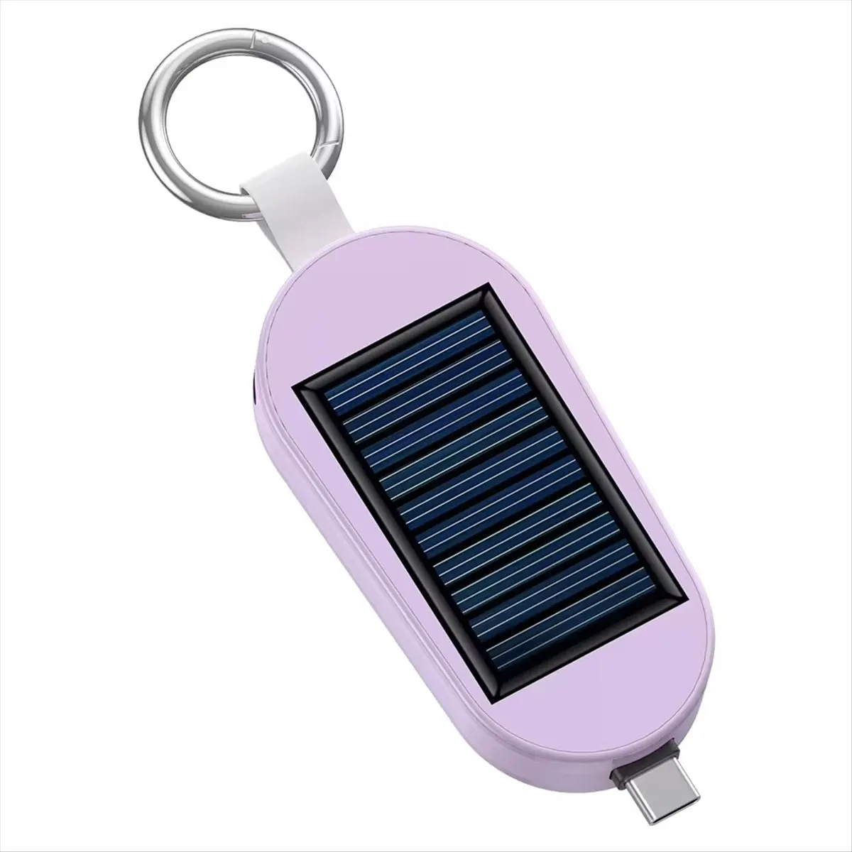 Mini Emergency Power Bank Portable Solar Charger Type C Fast Charging Power Bank 3000mAh Port for for Hiking Trip