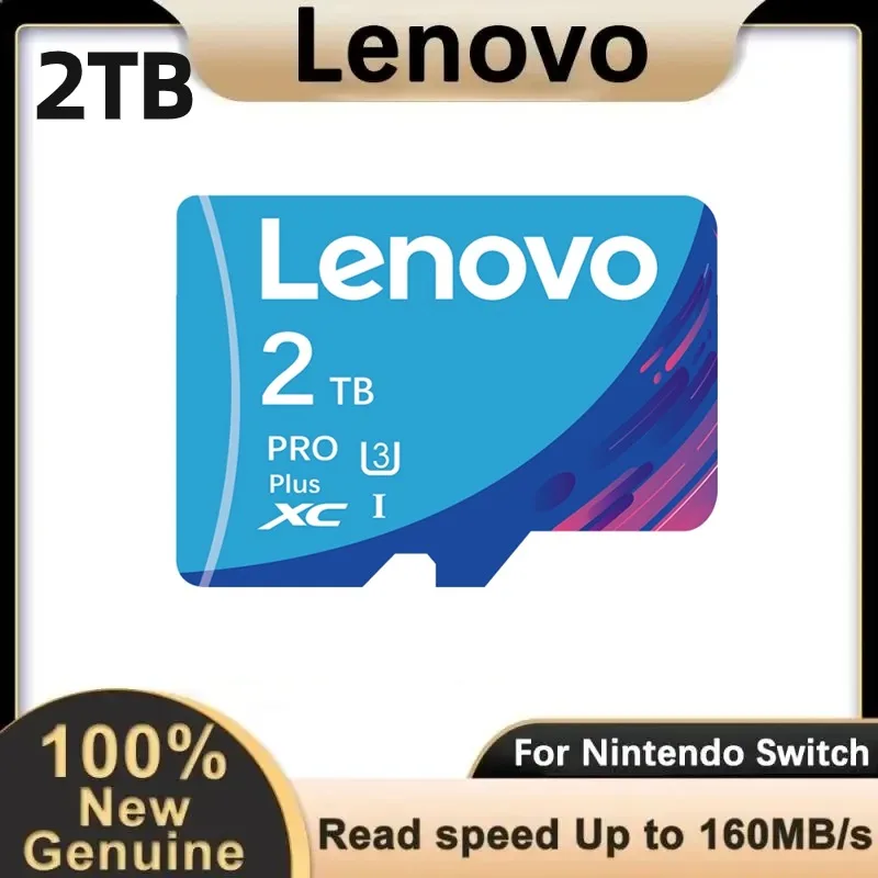 Lenovo Fast Speed A2 Micro TF SD Card 2TB 512GB Mini 1TB scheda di memoria SD Flash di grande capacità ad alta velocità V10 per telefono Androids