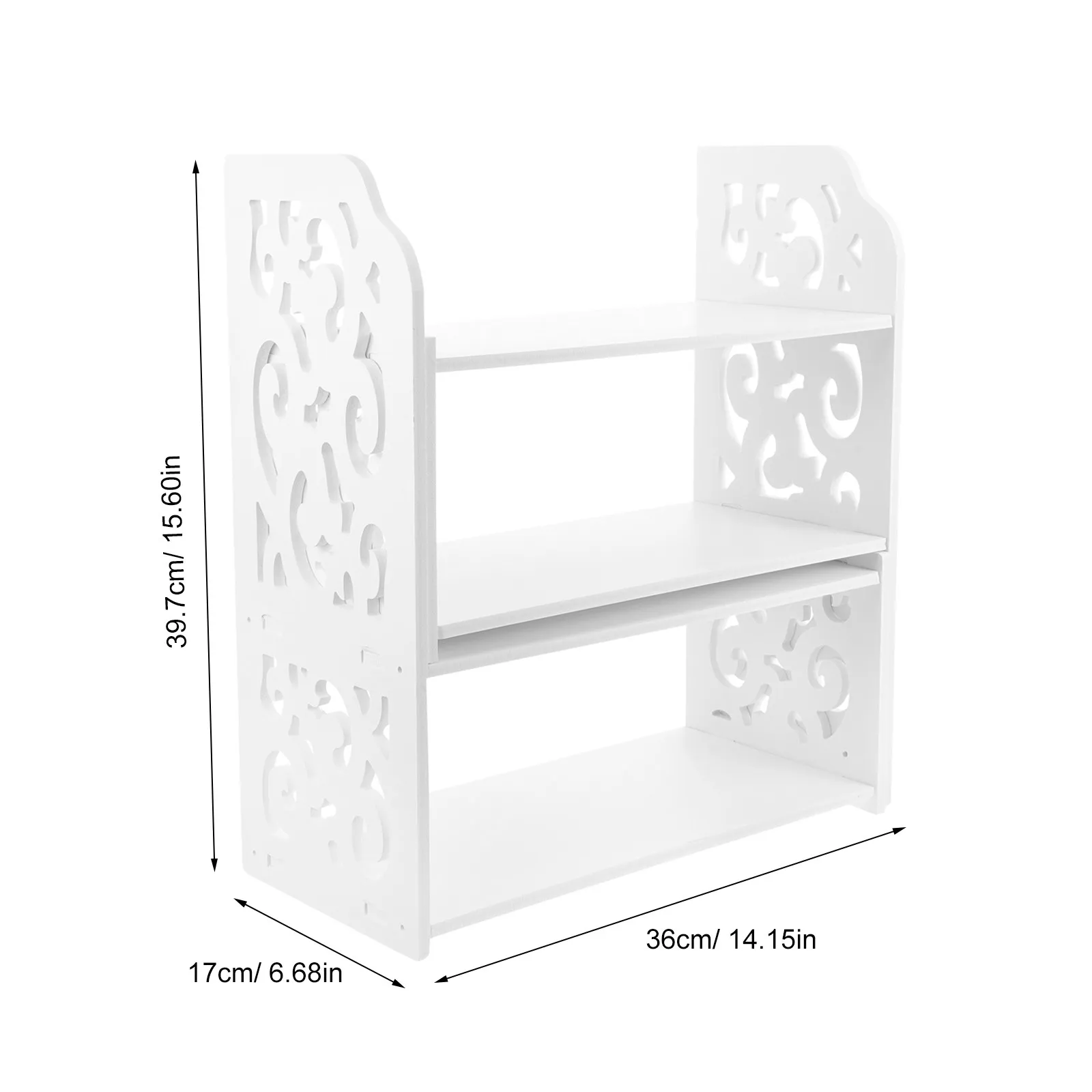 Desk Desktop Organizer File Holder Office Storage Rack Halloween Christmas New Year Desk Shelf Wooden Book Shelf Desktop