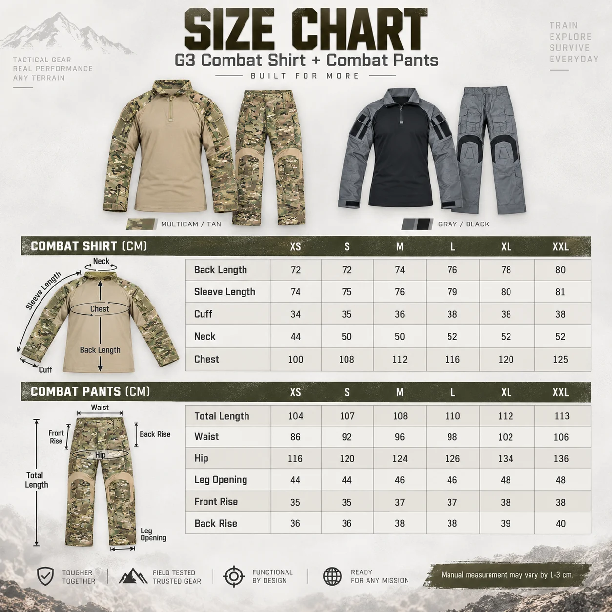 G3 Tactical Combat Shirt Men's - Hunting Outdoor Clothing 评论和价格