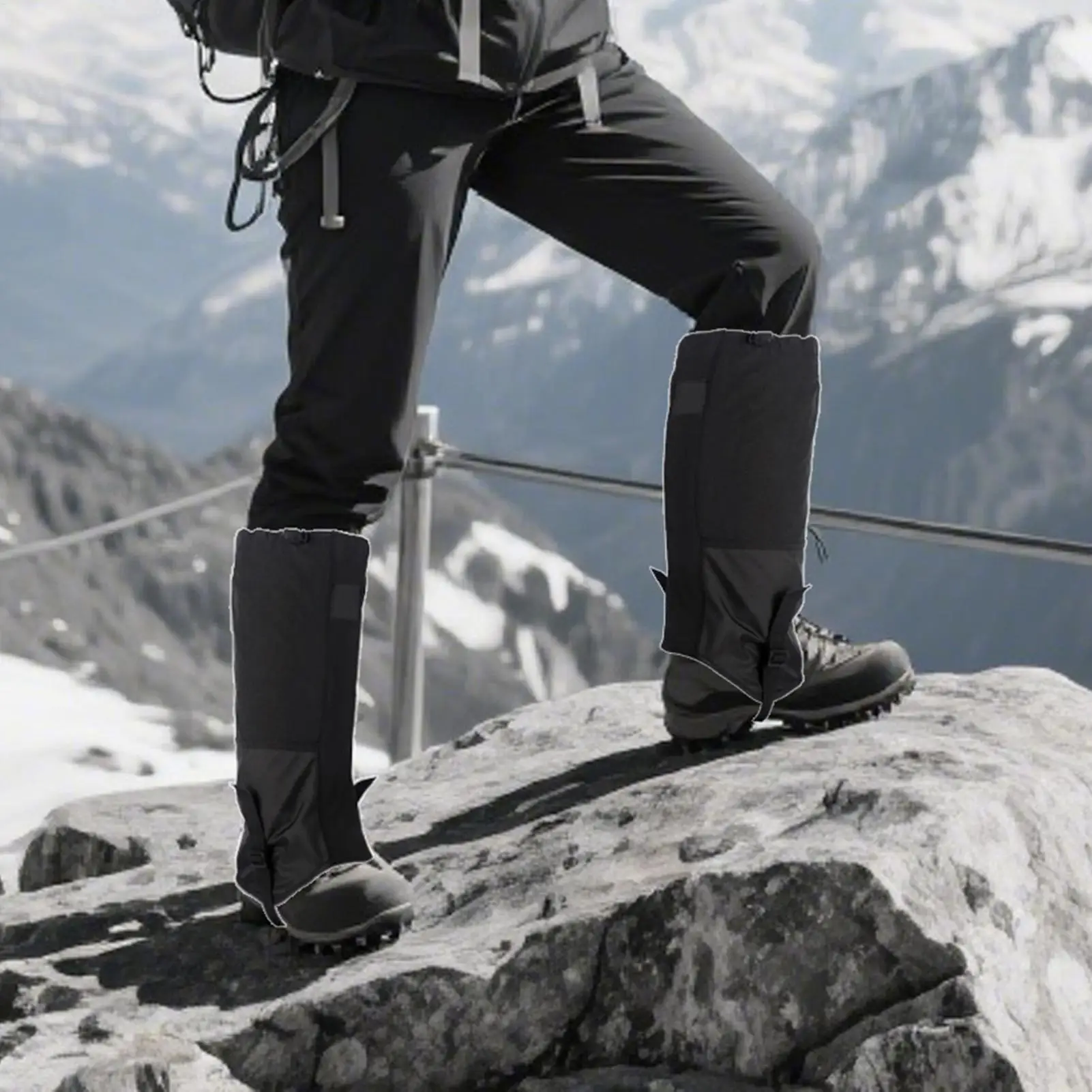 

Гетры для обуви от снега, регулируемые защитные гетры для ног, гетры для мужчин, женщин и взрослых для походов, альпинизма, туризма