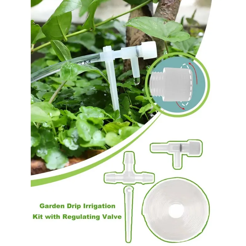 

Garden Drip Irrigation Kit with Regulating valve Potted Plant Watering Device 4/7mmHose Watering Saving Micro Dripper Greenhouse