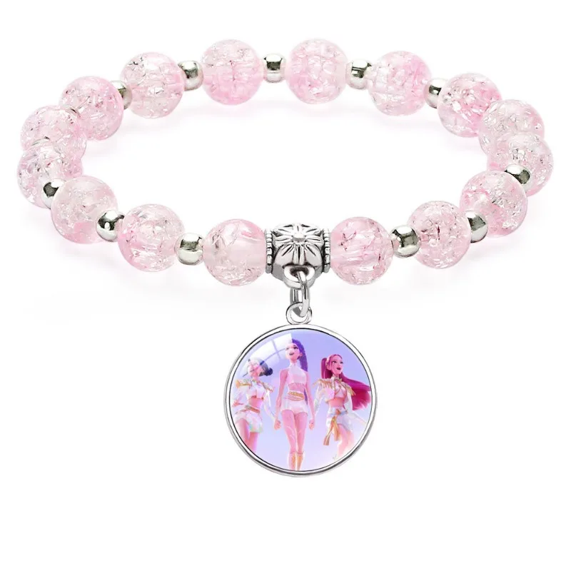 KPop شيطان الصيادين الأزياء سوار الفتيات مطرز سلسلة الأطفال أساور اكسسوارات رائعة هدية الكريسماس ألعاب كرتونية #5