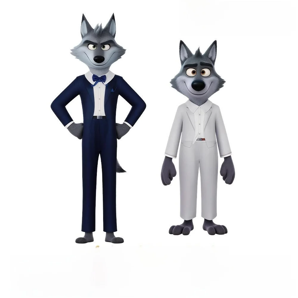 Halloween-kostuum TheBauys Bad Guys League Big Bad Wolf Rollenspel Toneelkostuum Etnische Faion voor dames Grensoverschrijdend