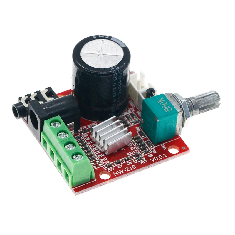 12V Mini Hi-Fi PAM8610 Audio Stereo Amplifier Board 2X10W Dual Channel D Class Lowest Price