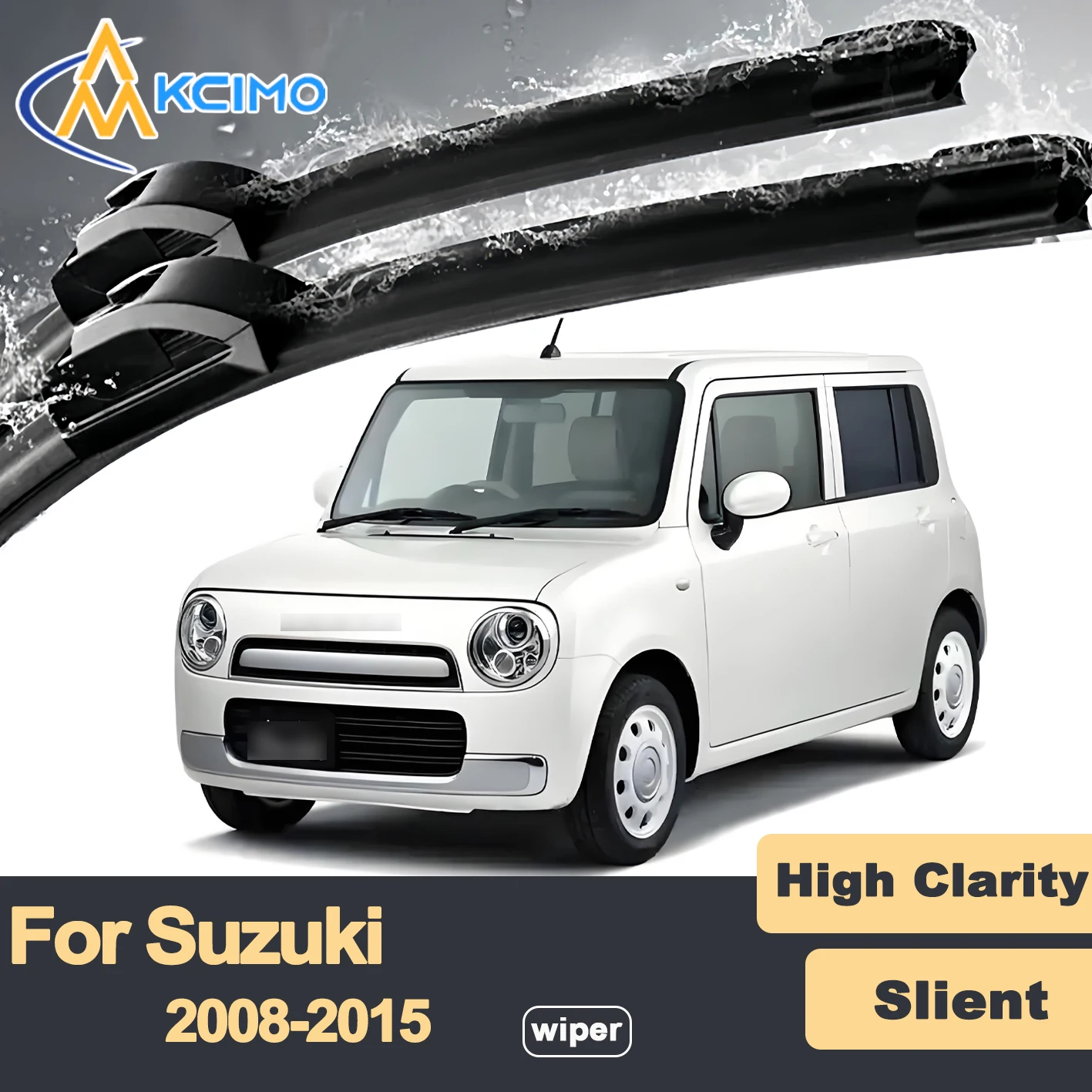 

Premium Rubber Durable Silent Windshield Wiper Blades 2pcs for Suzuki Alto Lapin HE22S 2008-2015 Front Wiper Blades Set