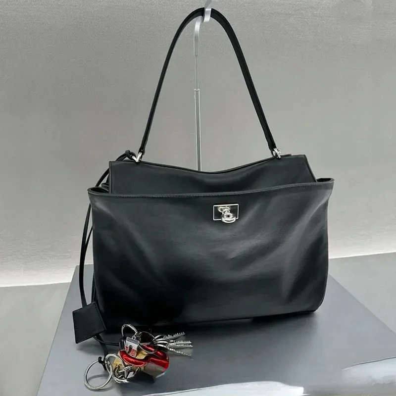 Sac à Main en Cuir group pour Femme, Fourre-Tout à Poignée Supérieure, de Styliste, Grande Capacité, Sacoche à Bandoulière, Nouvelle Collection 2024