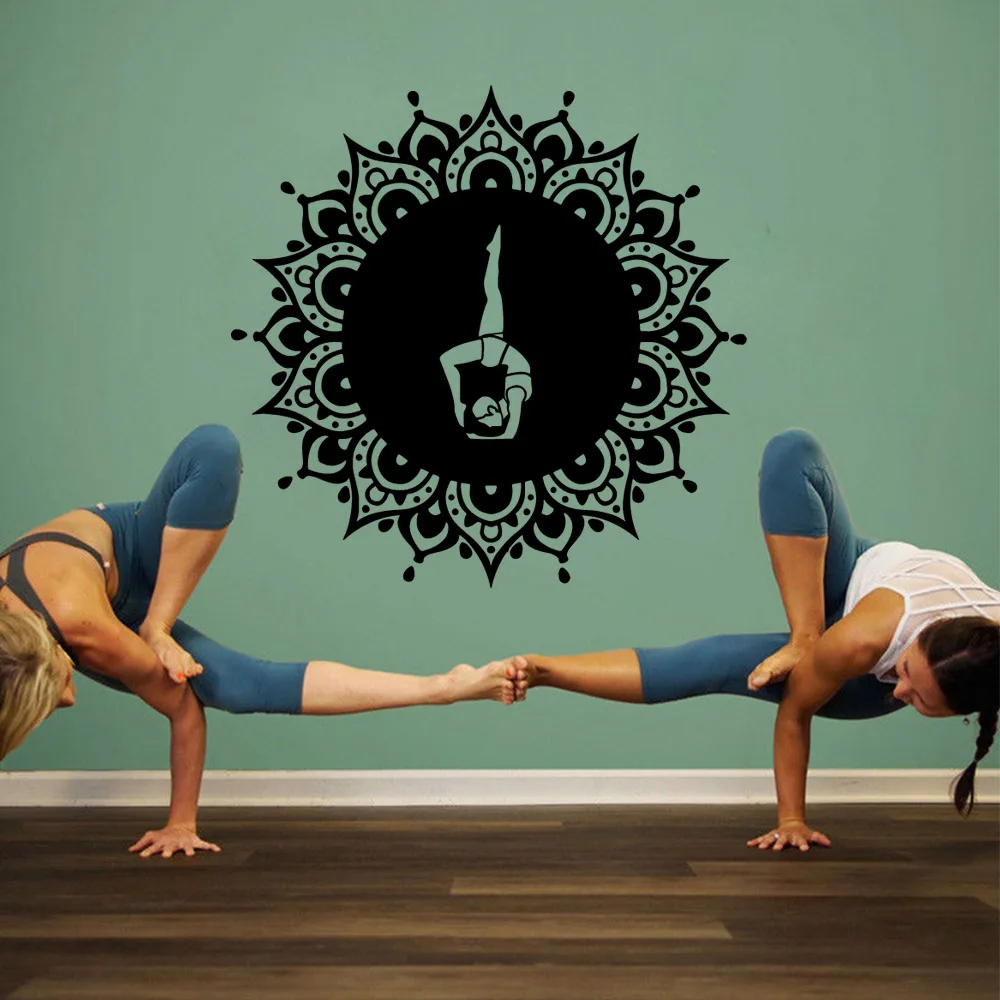1PC Lovely Gymnastics Wall Art Decal Wall Stickers Pvc Material Living Room Decor Wall Decoration Murals