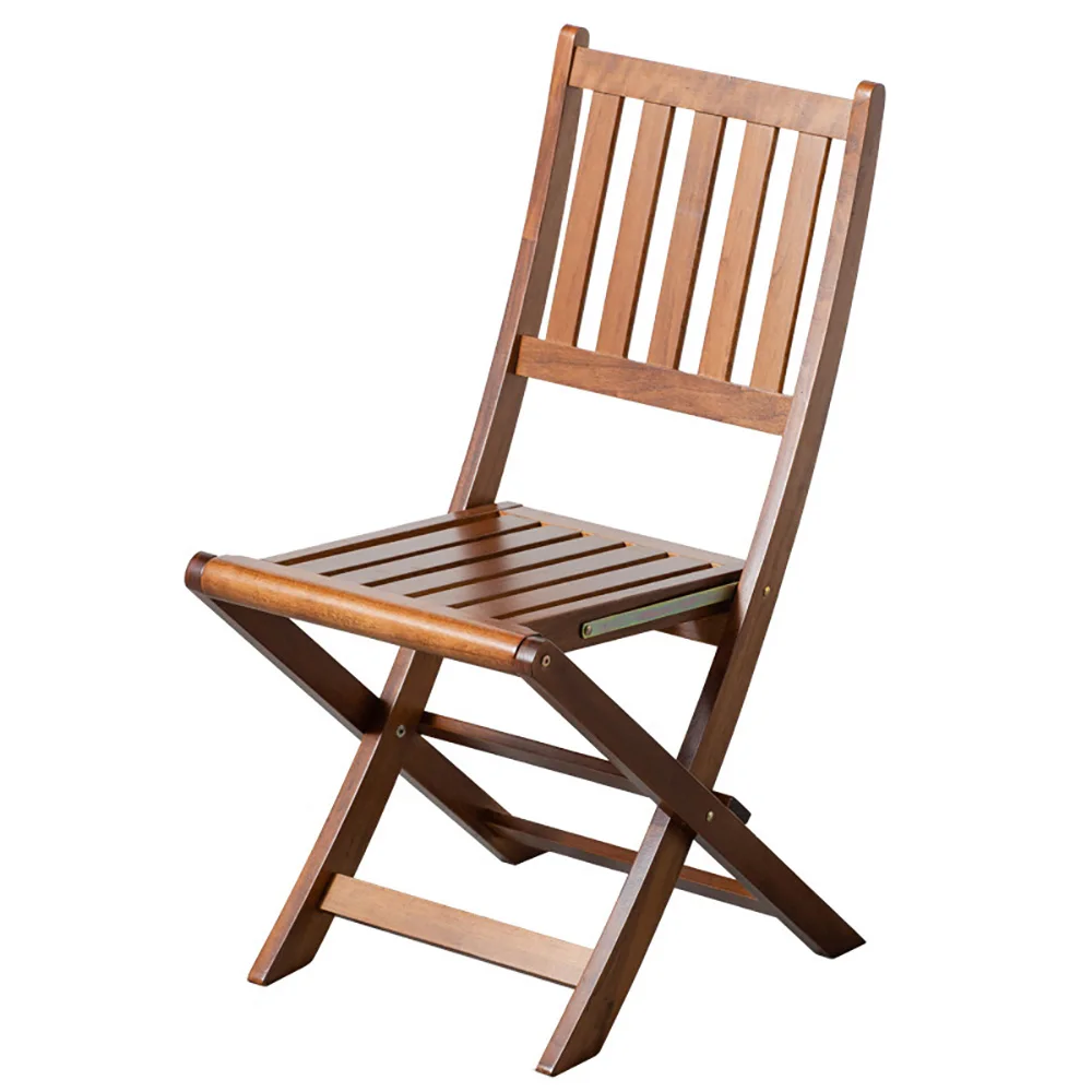 Luxurious Indonesia Teak Wood Foldable Chair With Cushion For Courtyard Farmhouse Or Villa Exterior Use