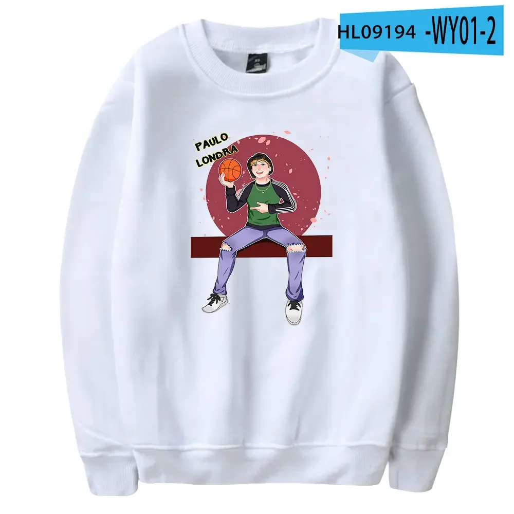 Sudadera con capucha de gran tamaño para hombres y mujeres, sudadera con cuello redondo de manga larga, chándal informal, ropa de Hip-Hop, rapero Pablo Londra