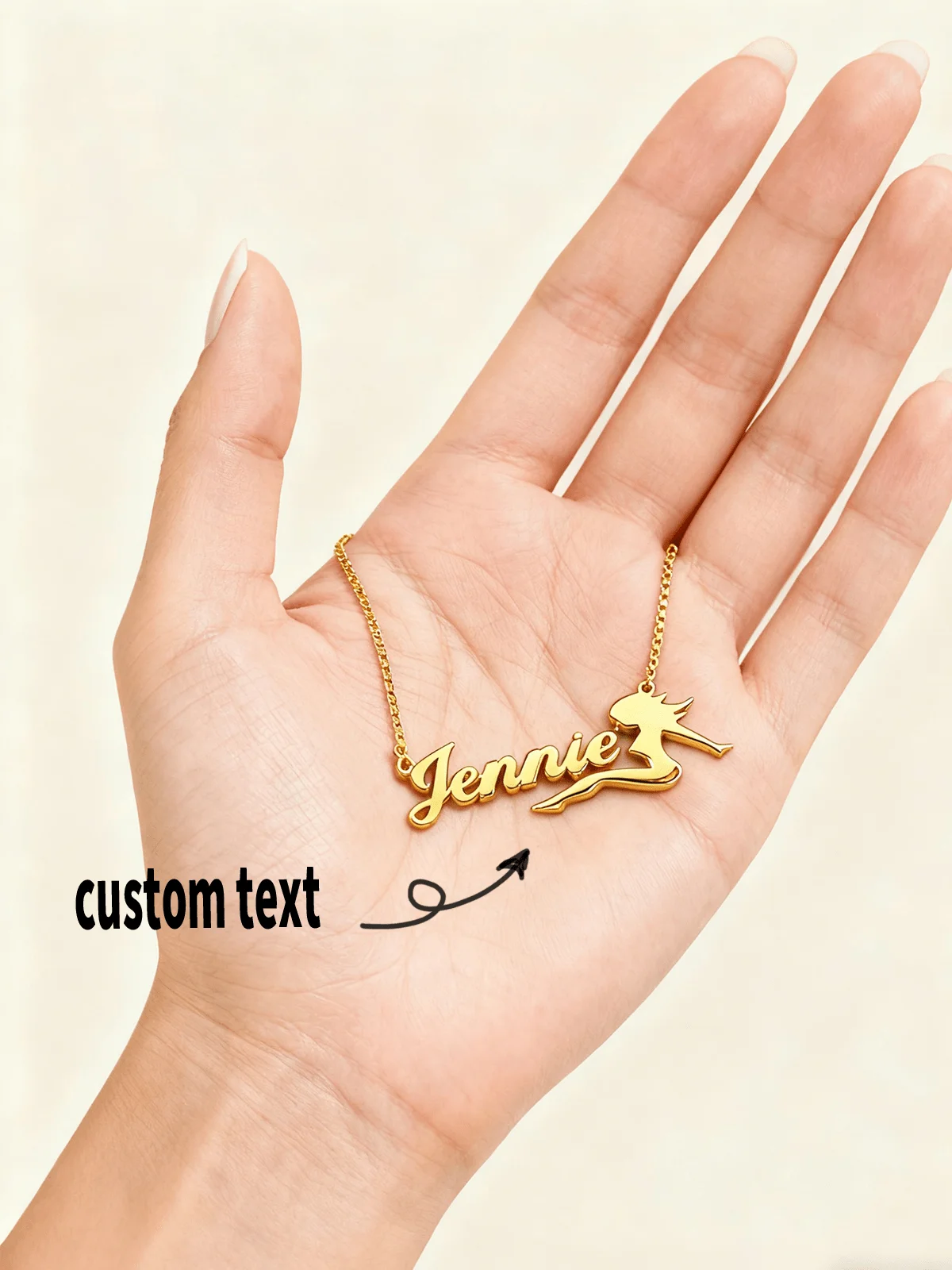 Custom Ribbon Necklace with Personalized Name Stainless Steel Fashionable Gold Pendant Jewelry for Wedding Holiday Dance Accesso
