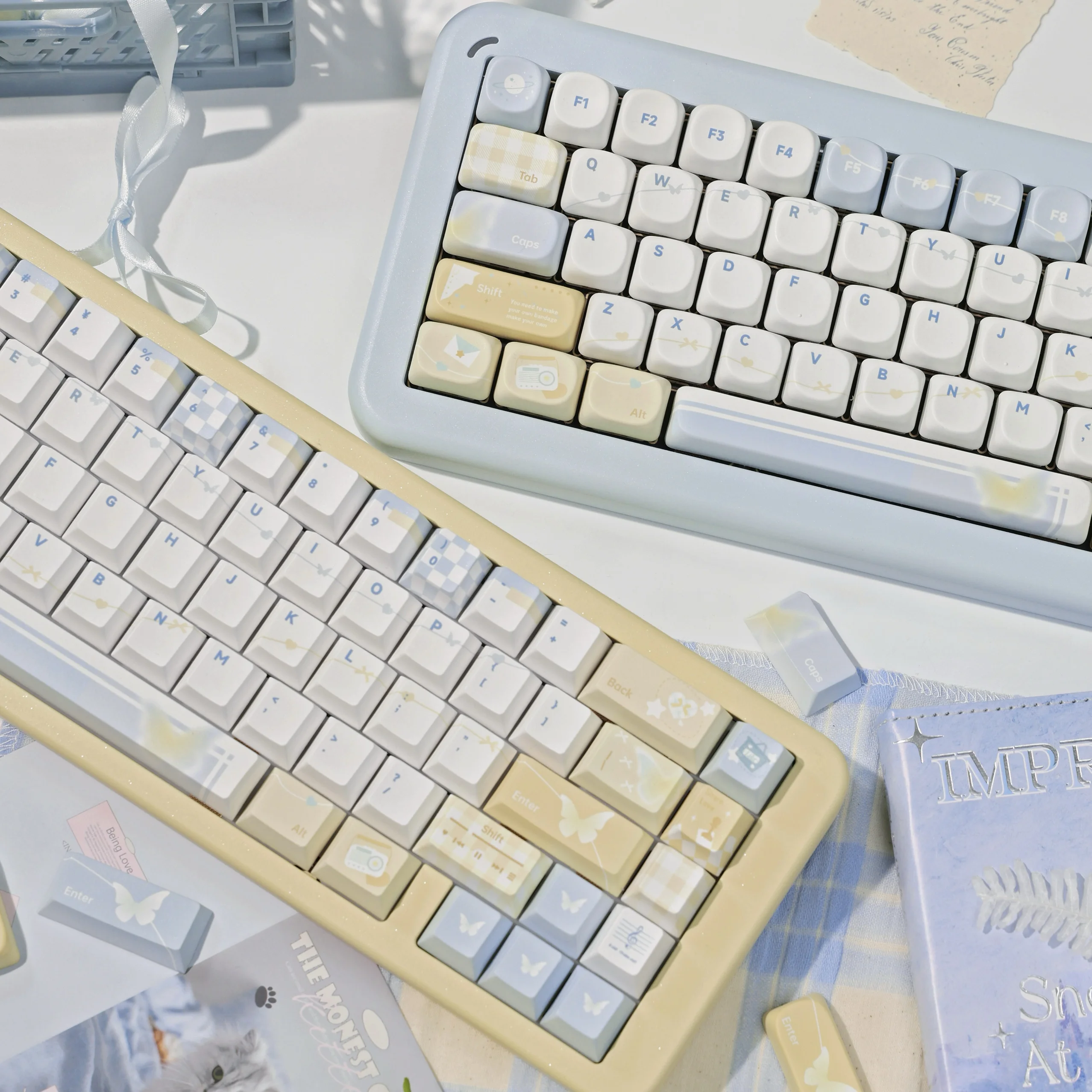 

130-клавишные колпачки для клавиш Fuxue, оригинальные простые персонализированные колпачки для клавиш, высококачественные колпачки для механической клавиатуры Pbt MOA по индивидуальному заказу