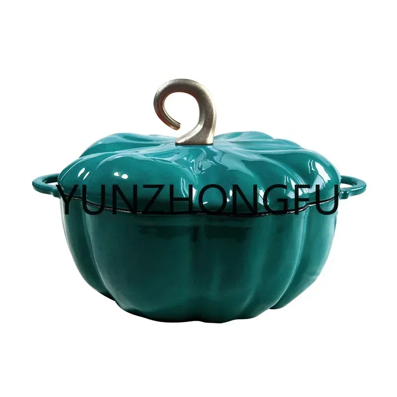 

New Enamel Cast Iron Pot Dutch Oven Cookware Design Pumpkin Creativity Coating Non Stick Casserole Pot with Lid