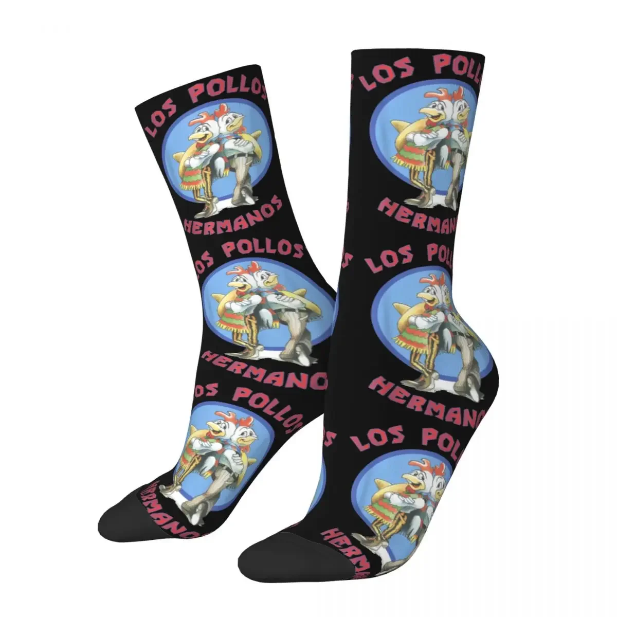 Los Pollos Hermanos Design Crew Socks Merch for Women Compression Dress Socks