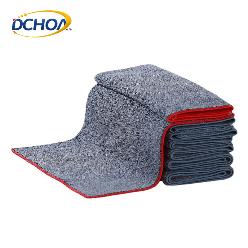 DCHOA 30x40cm Multipurpose Coral Fleece Cloth Double Sided Suede Car Wash Detailing Drying Towel for Auto Care Cleaning